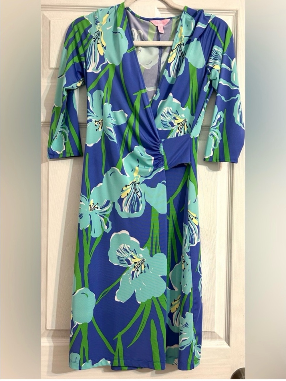 Lily Pulitzer Women’s Faux Wrap Dress, Yvette, Size Small, knee Length, Summer - Picture 6 of 6